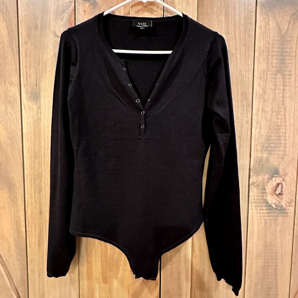 Back to Comfort Knit Henley Bodysuit